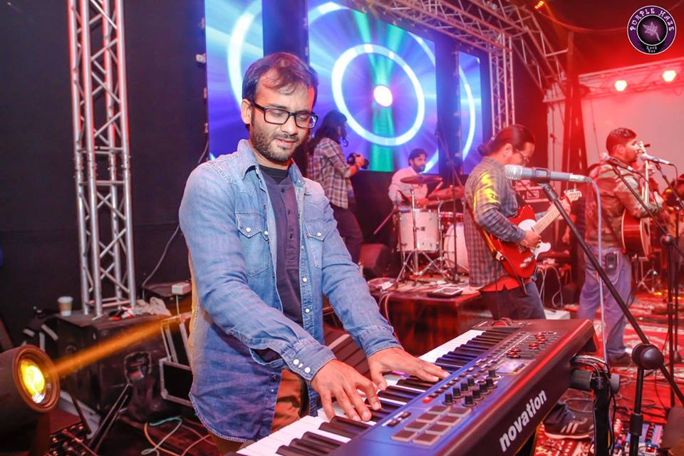 Bipul chhetri concert photo purpal haze bar4